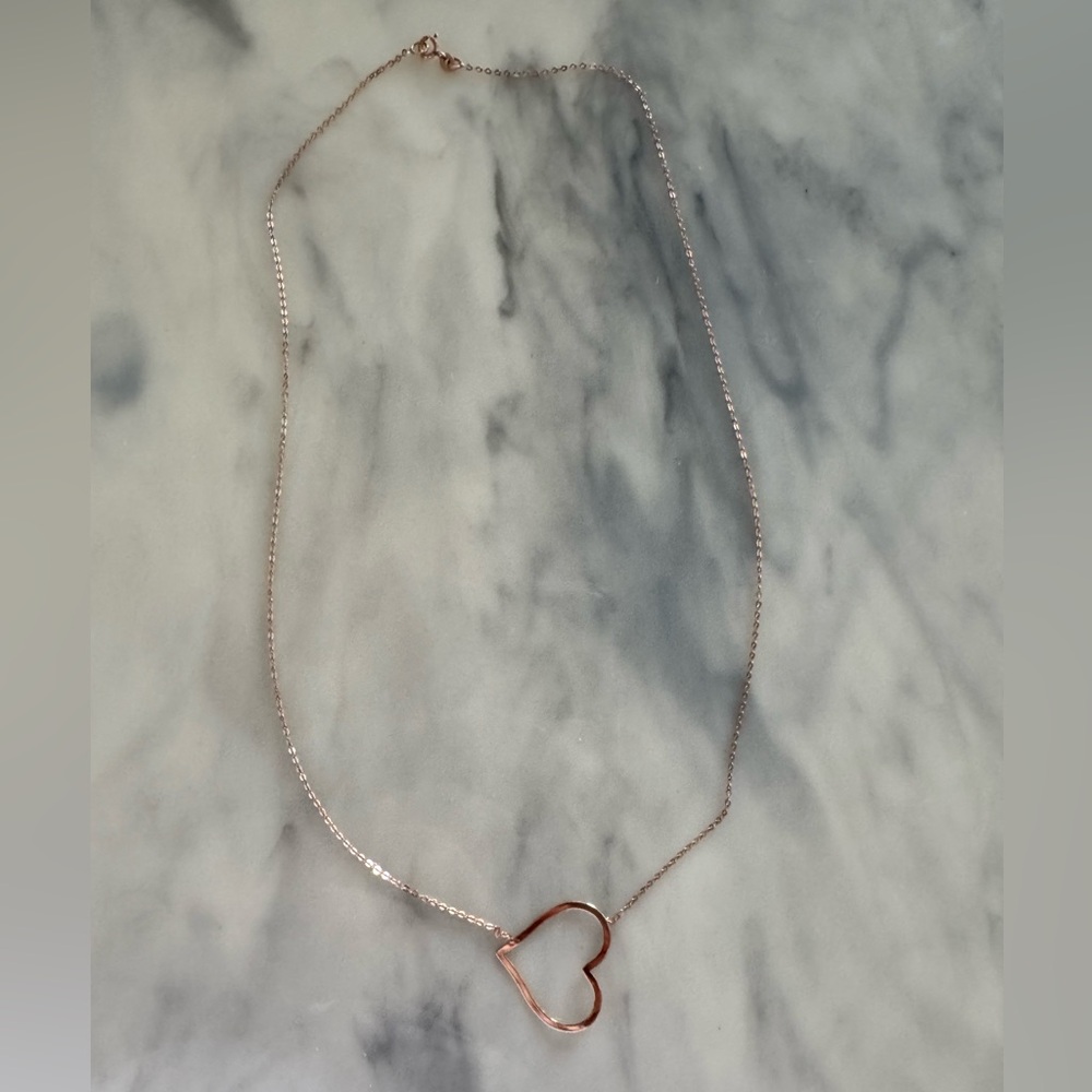 New heart necklace